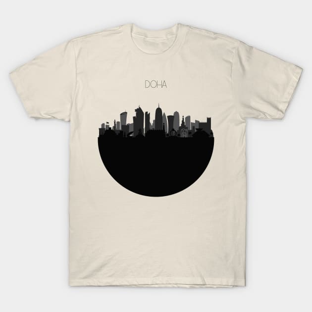 Doha Skyline T-Shirt by inspirowl